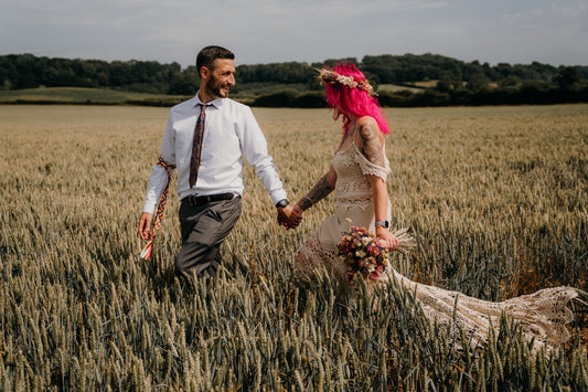 A Boho Crochet Wedding on the Summer Solstice: Faith & Ciaran’s Magical Garden Celebration