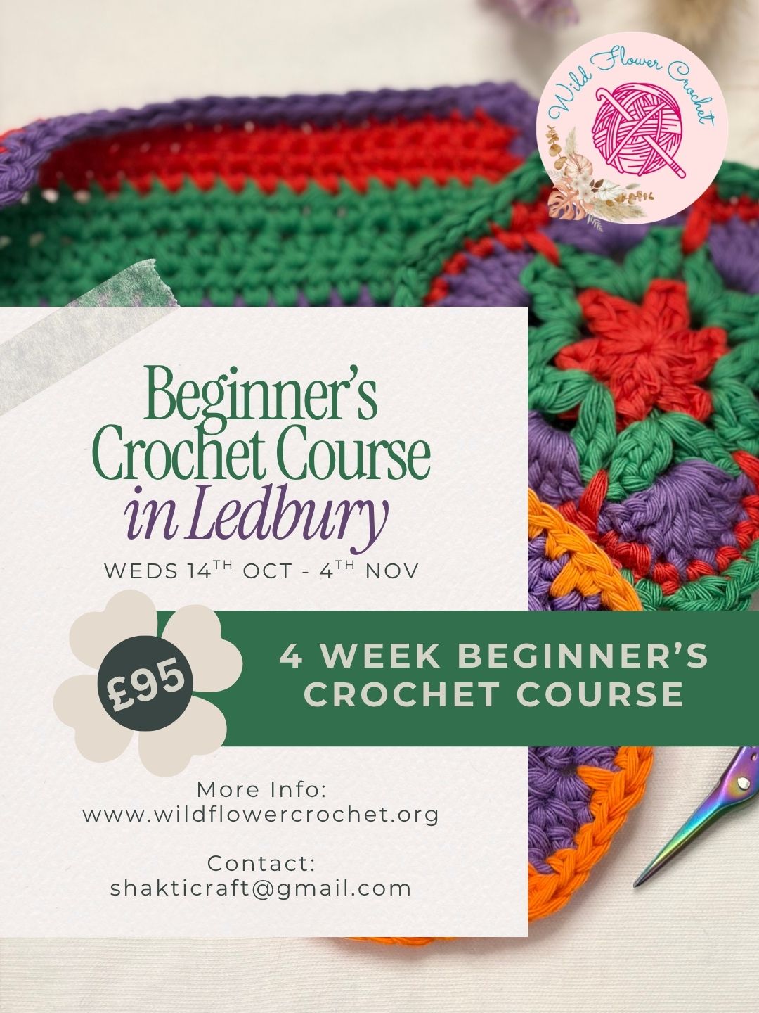 4 Week Beginner's Crochet Class in Ledbury