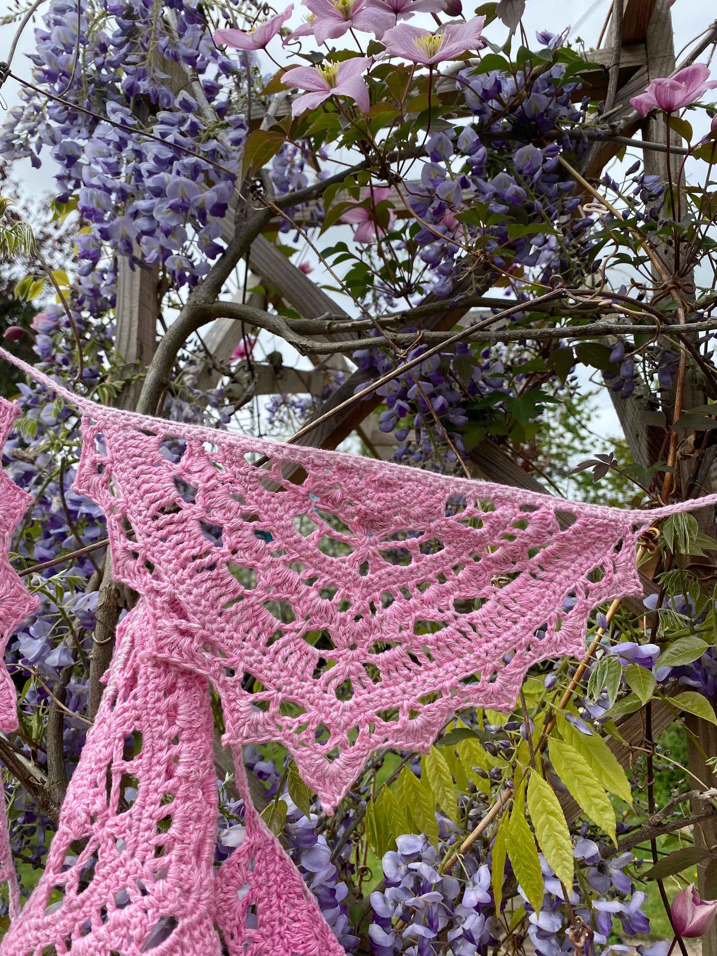 Crochet Lotus Bunting Pattern - PDF Download