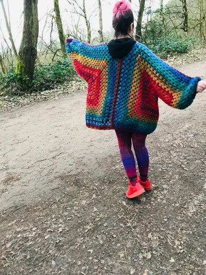 Oversized Hexi Cardigan