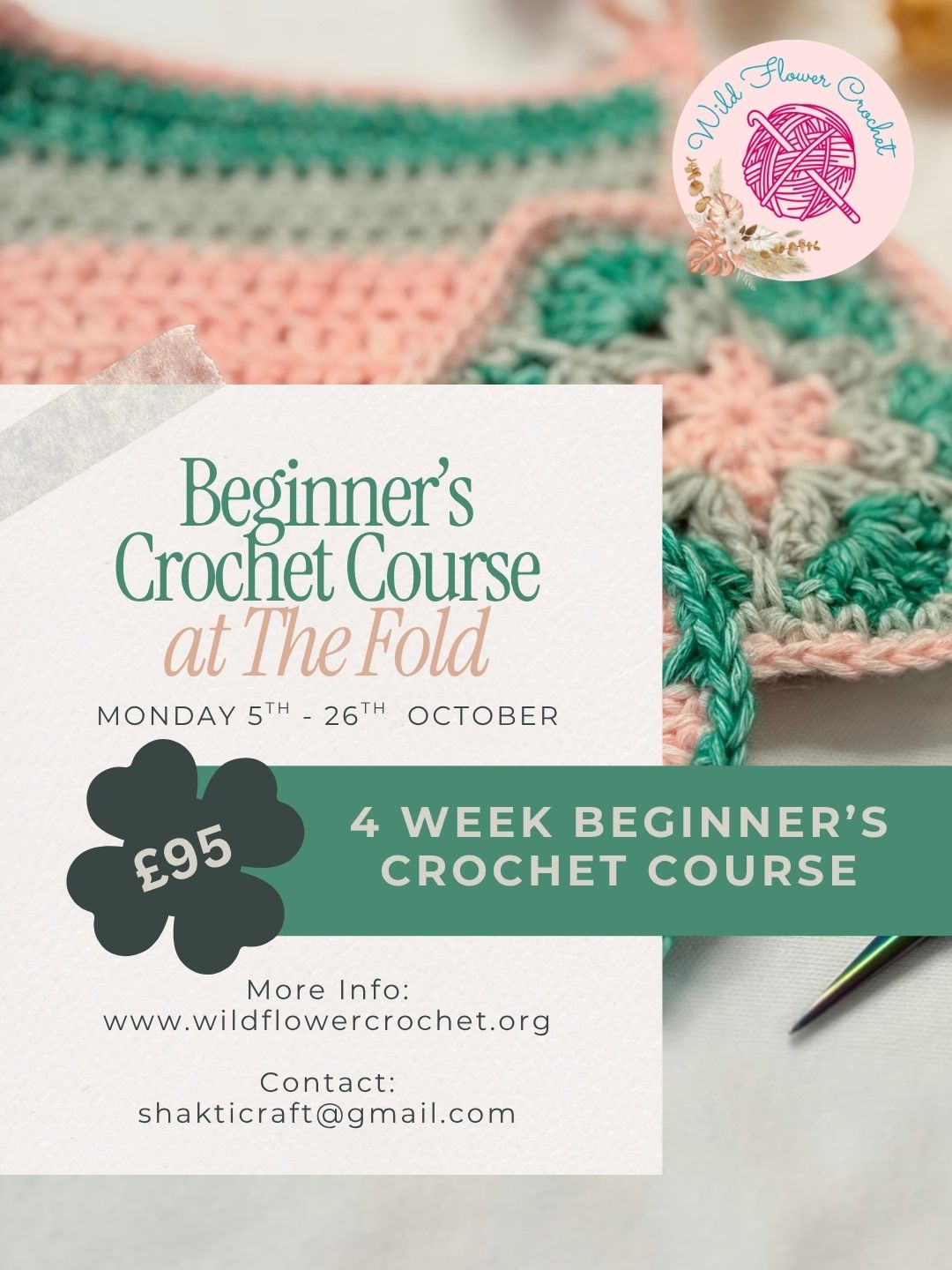4 Week Beginner's Crochet Class in Malvern