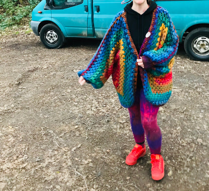 Oversized Hexi Cardigan