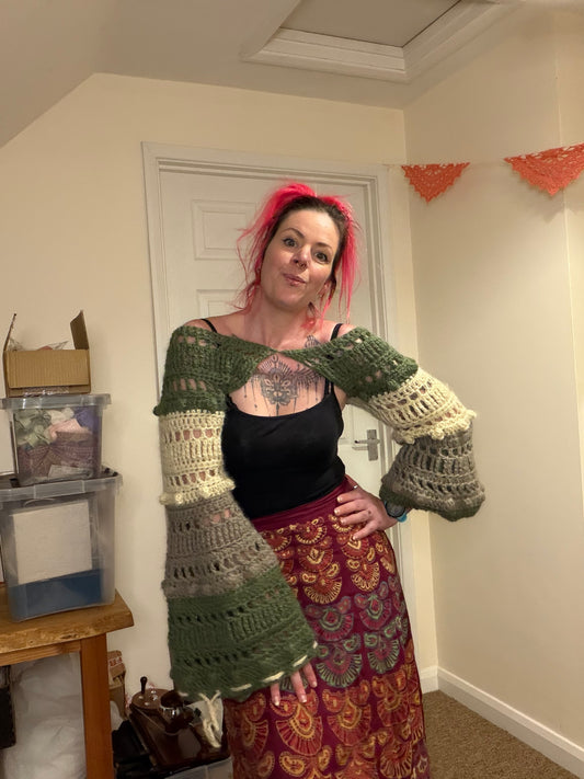 Forest Shrug Crochet Pattern | Boho Crochet Bolero | Digital PDF Download