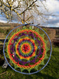 Prisma Mandala Crochet Pattern | Boho Rainbow Mandala Wall Hanging | PDF