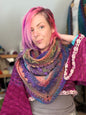 Handmade Crochet Hooded Cowl – Cosy Colourful Scarf & Hood