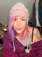 Handmade Crochet Beanie Hat – Cosy Textured Winter Hat with Tassels