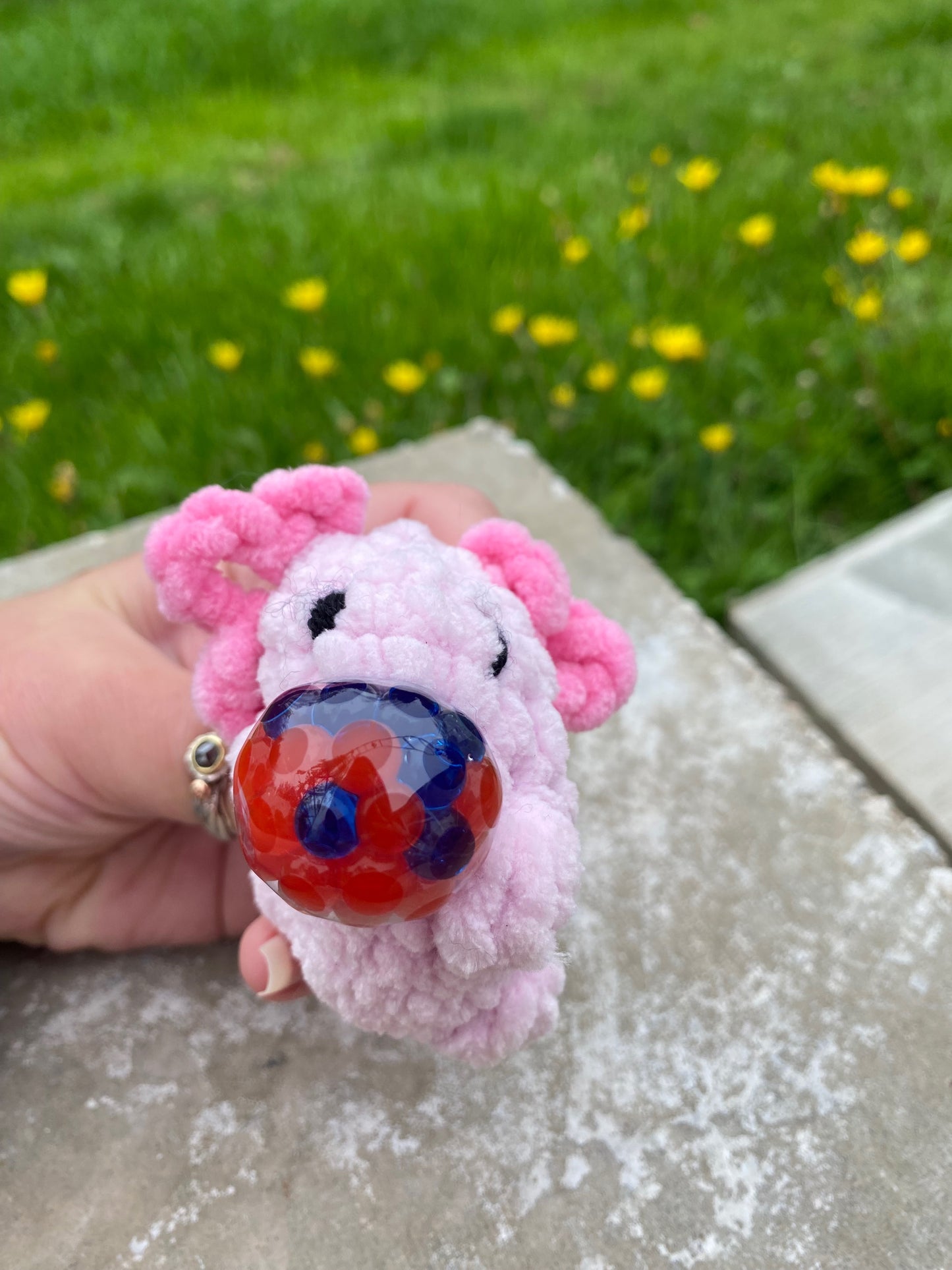 Crochet Axolotl Stress Ball Pattern