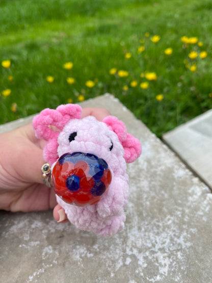Crochet Axolotl Stress Ball Pattern