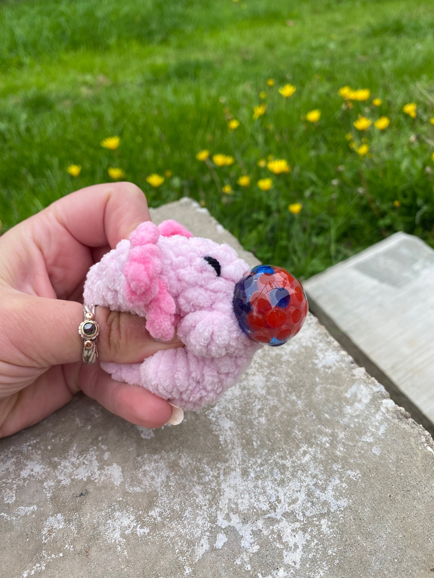 Crochet Axolotl Stress Ball Pattern