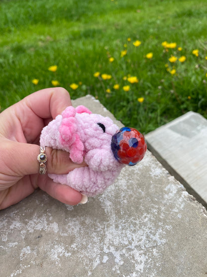 Crochet Axolotl Stress Ball Pattern