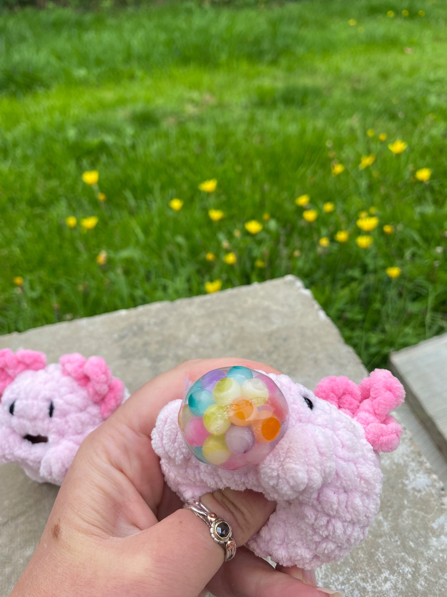 Crochet Axolotl Stress Ball Pattern