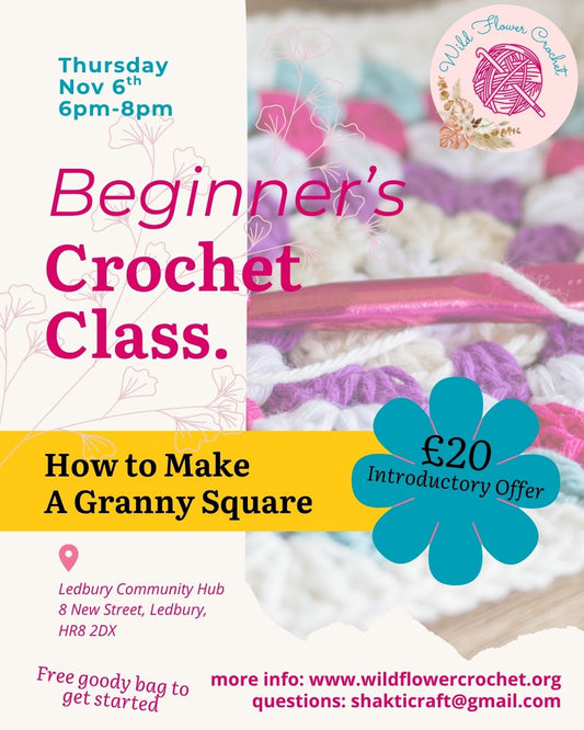 Beginner's Crochet Class - How to Crochet a Granny Square