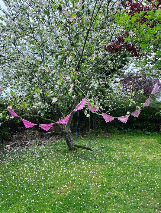 Crochet Lotus Bunting Pattern - PDF Download